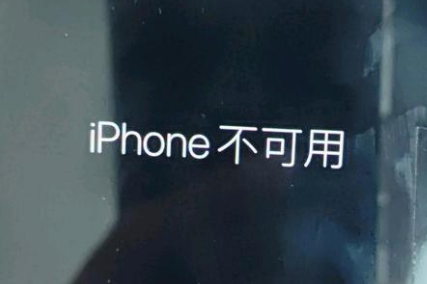 玉龙苹果服务网点分享锁屏界面显示“iPhone 不可用”如何解决 